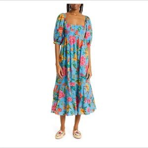 FARM RIO Toucan Garden Floral dress